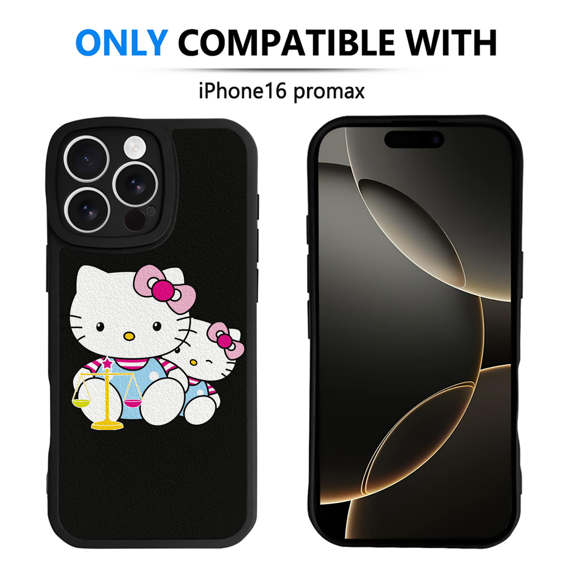 （画像用） Hello Kitty ハローキティ 【iPhone 16シリーズ対応】シリコンスマホケース（レザー調） 材質：シリコン